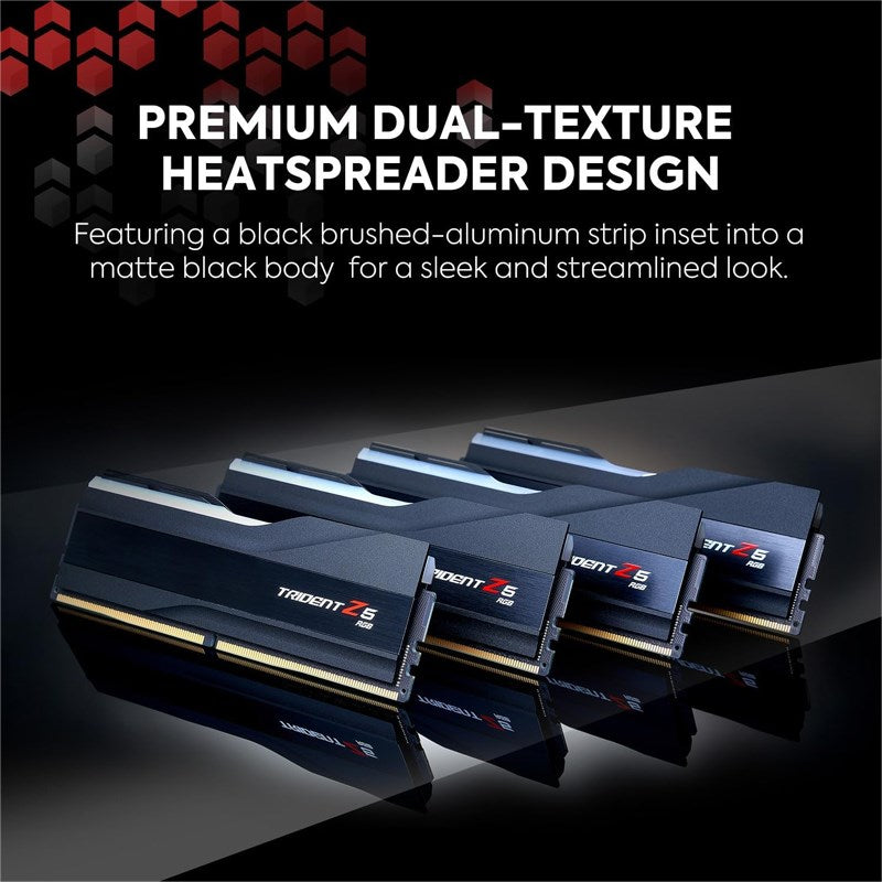 G.Skill Trident Z5 RGB 48GB (2x24GB) DDR5 6400MHz RAM Memory Kit - Black G.Skill Trident Z5 RGB 48GB (2x24GB) DDR5 6400MHz RAM Memory Kit - Black